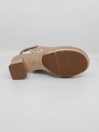 Bimba Rejilla Bronze Women's Sandals Heels Homers