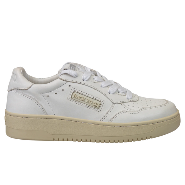 Slam White Women's Sneakers Platforms Back 70    