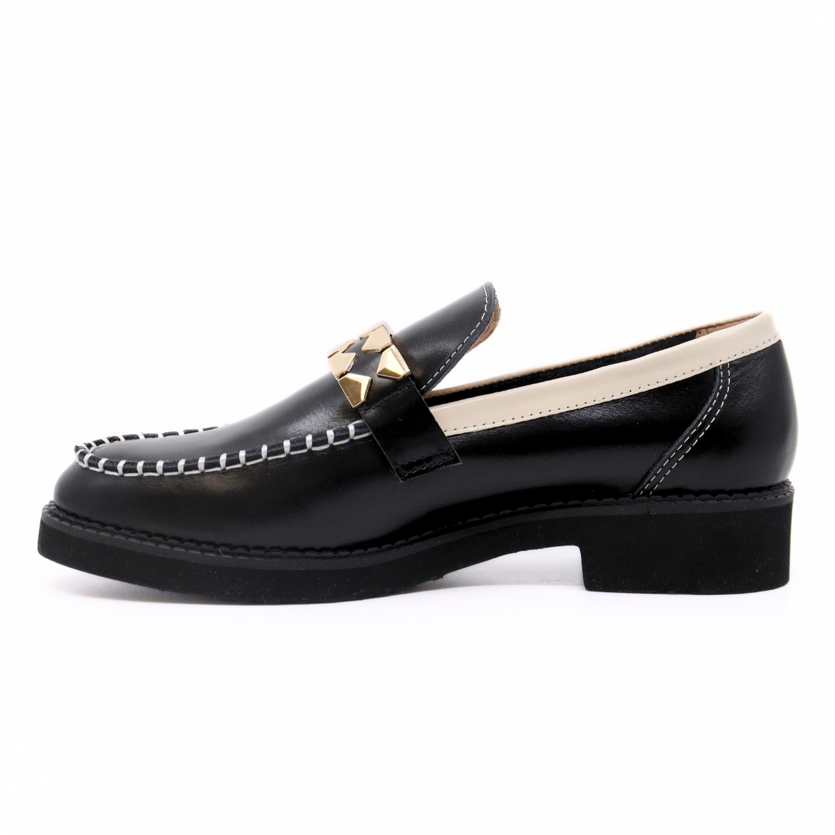 Clip & Stitch Loafer Women's Shoes Loafers All Black    