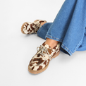 Alvina Pony Brown Combo Women's Shoes Loafers Pavement