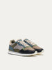 Men's multi-color leather and suede lace-up sneaker QUEBEC MEN'S by HOFF