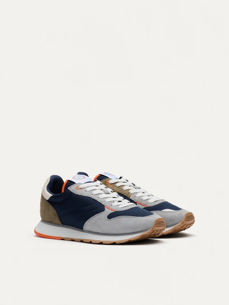 Men's lightweight leather and suede lace-up sneaker DELOS MENS by HOFF