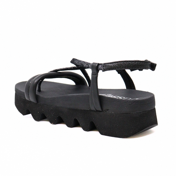 Cadi Nero Pewter Women's Sandals Platforms Bussola    