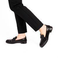 Lena Superluxe Black Women's Shoes Loafers Homers    