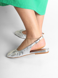 Bibi Silver Women's Shoes Flats Ash