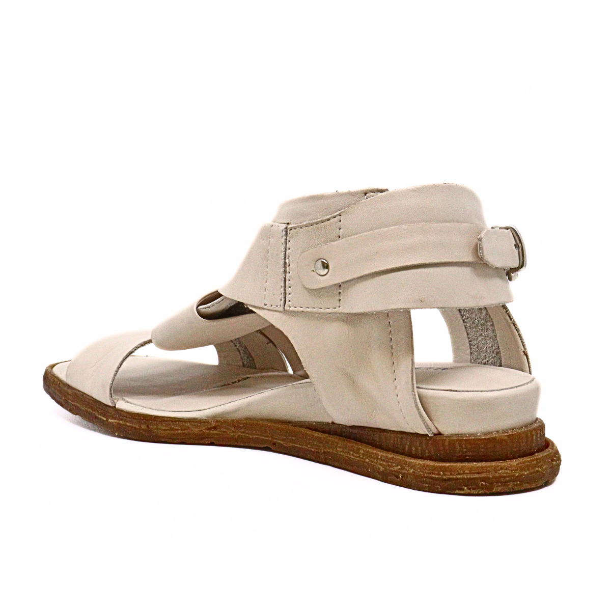 Cross & Band Softy Sandal Ivory Women's Sandals All Black    