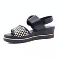 Sandal Wedge Schwarz/Panna Women's Sandals Heels Gabor