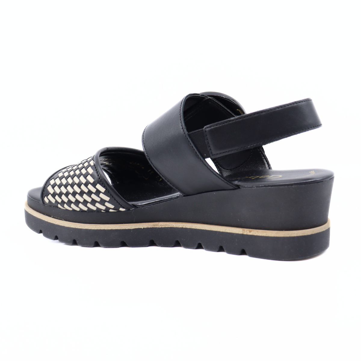 Sandal Wedge Schwarz/Panna Women's Sandals Heels Gabor