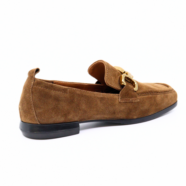 Lena Crosta Suede Camel Women's Shoes Loafers Homers    