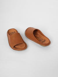 Saint Tropez Leather Cognac Brown Women's Shoes VIBAe