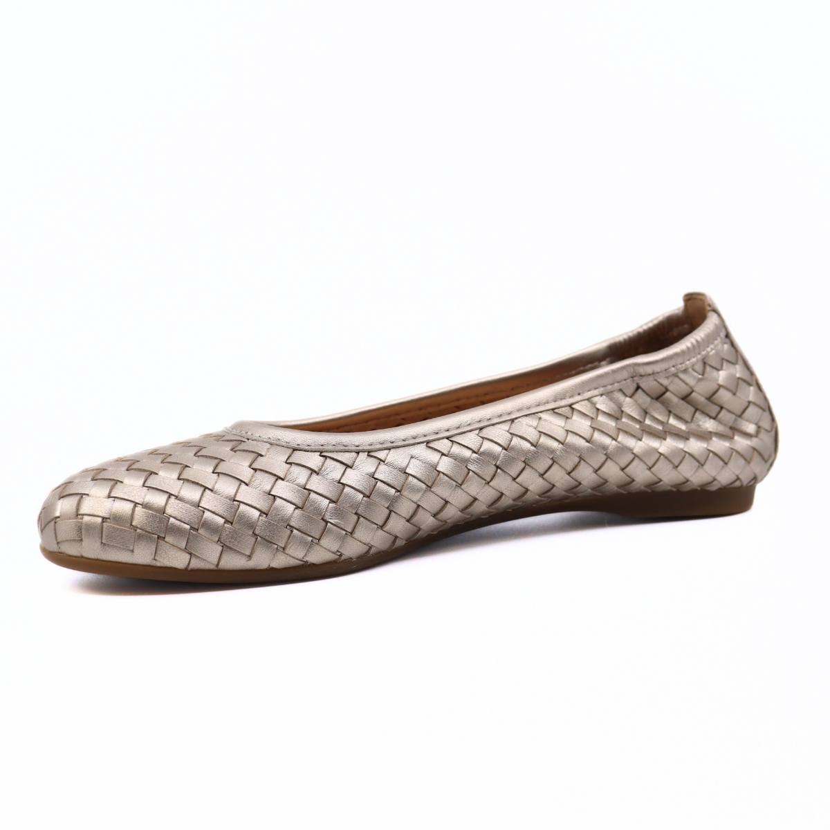Satin Metallic Puder Flat Women's Shoes Flats Gabor
