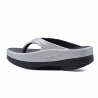 OOmega OOlala Luxe Basalt Women's Sandals Platforms Oofos