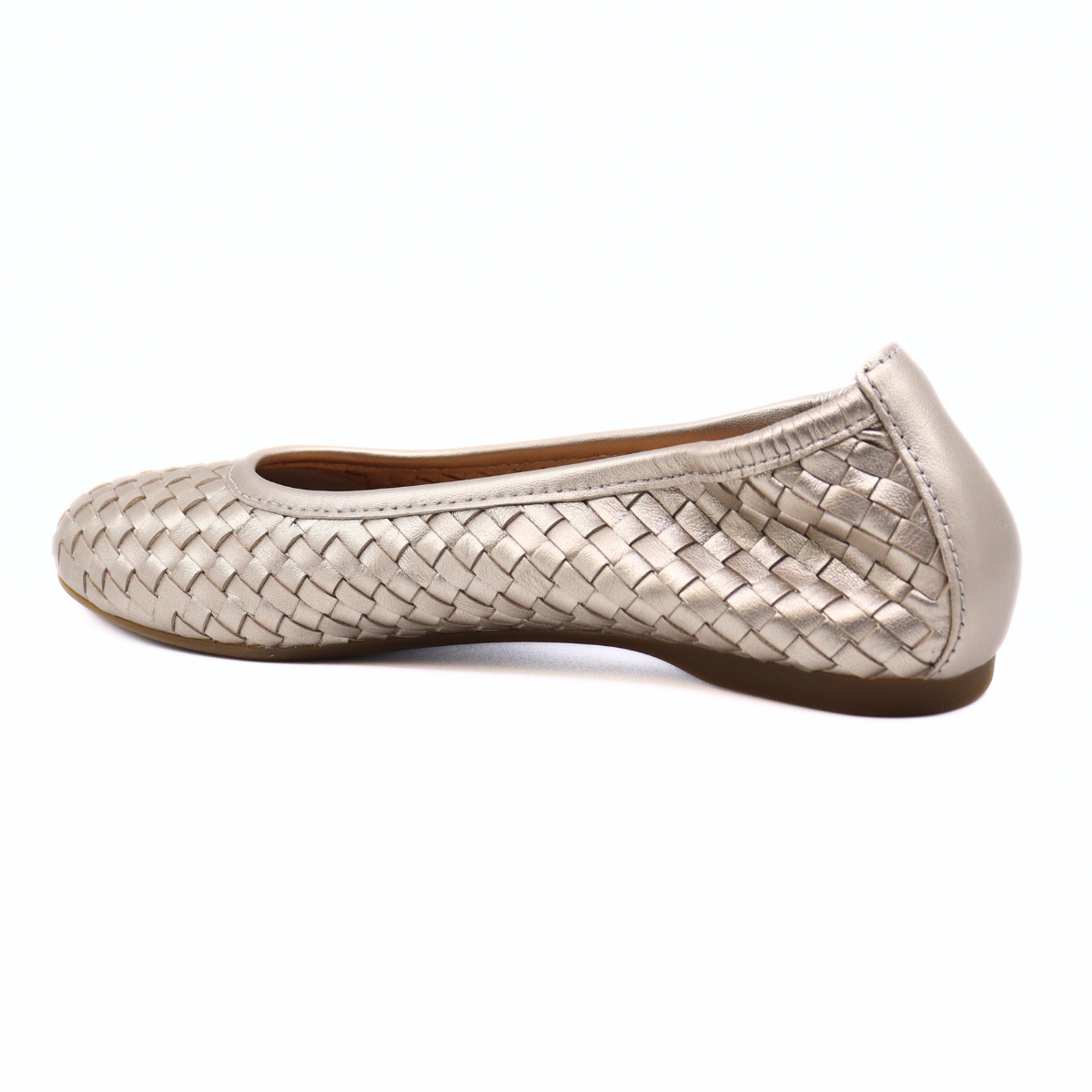 Satin Metallic Puder Flat Women's Shoes Flats Gabor