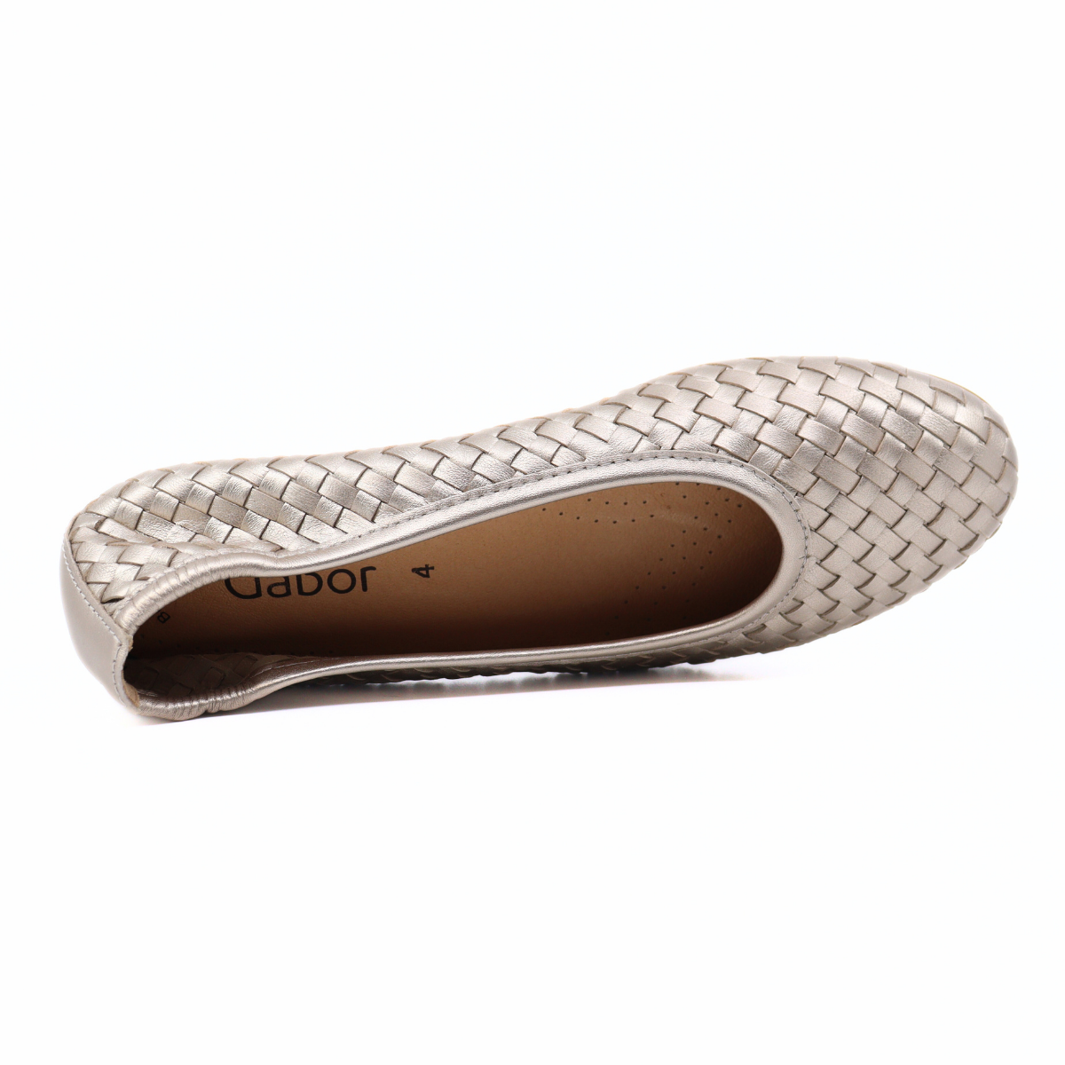 Satin Metallic Puder Flat Women's Shoes Flats Gabor