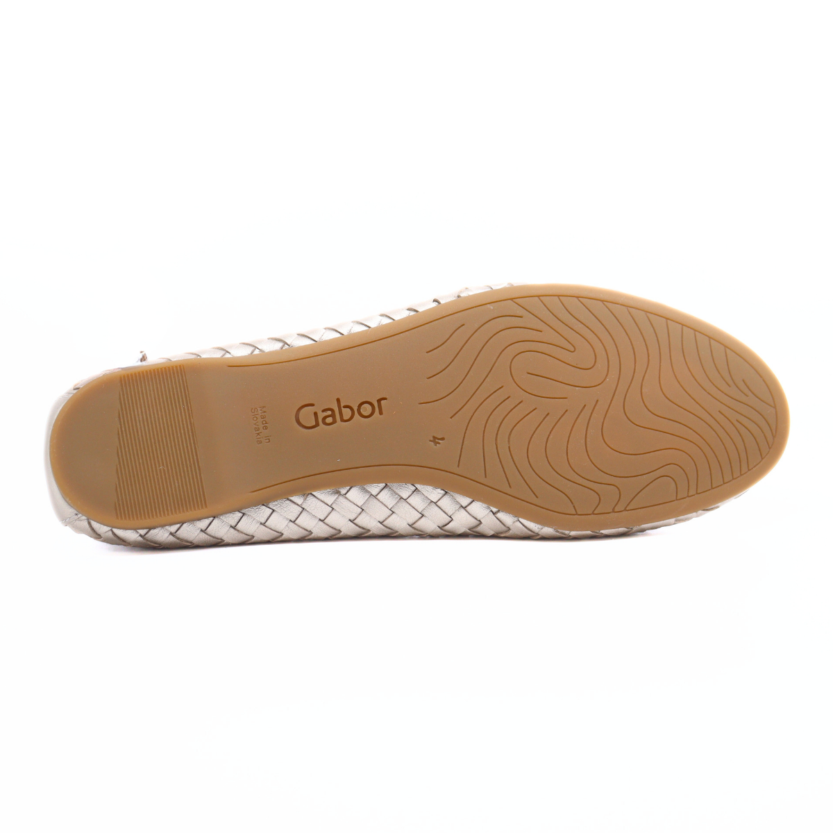 Satin Metallic Puder Flat Women's Shoes Flats Gabor