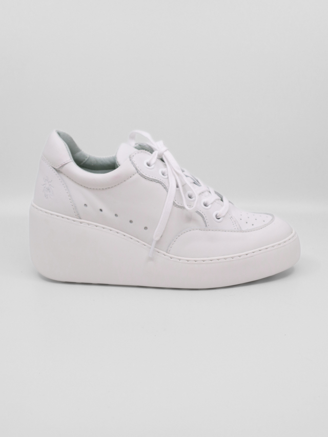 Derk White Women's Sneakers Platforms Fly London