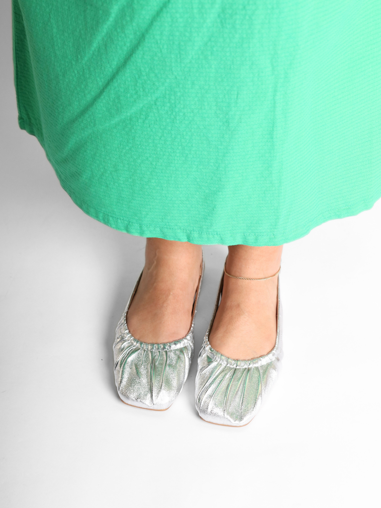 Bibi Silver Women's Shoes Flats Ash