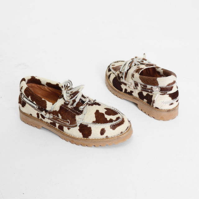 Alvina Pony Brown Combo Women's Shoes Loafers Pavement
