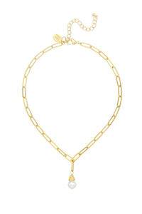 Pearl Paperclip Necklace