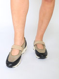 MJ Mesh Sneak Taupe Women's Sneakers All Black