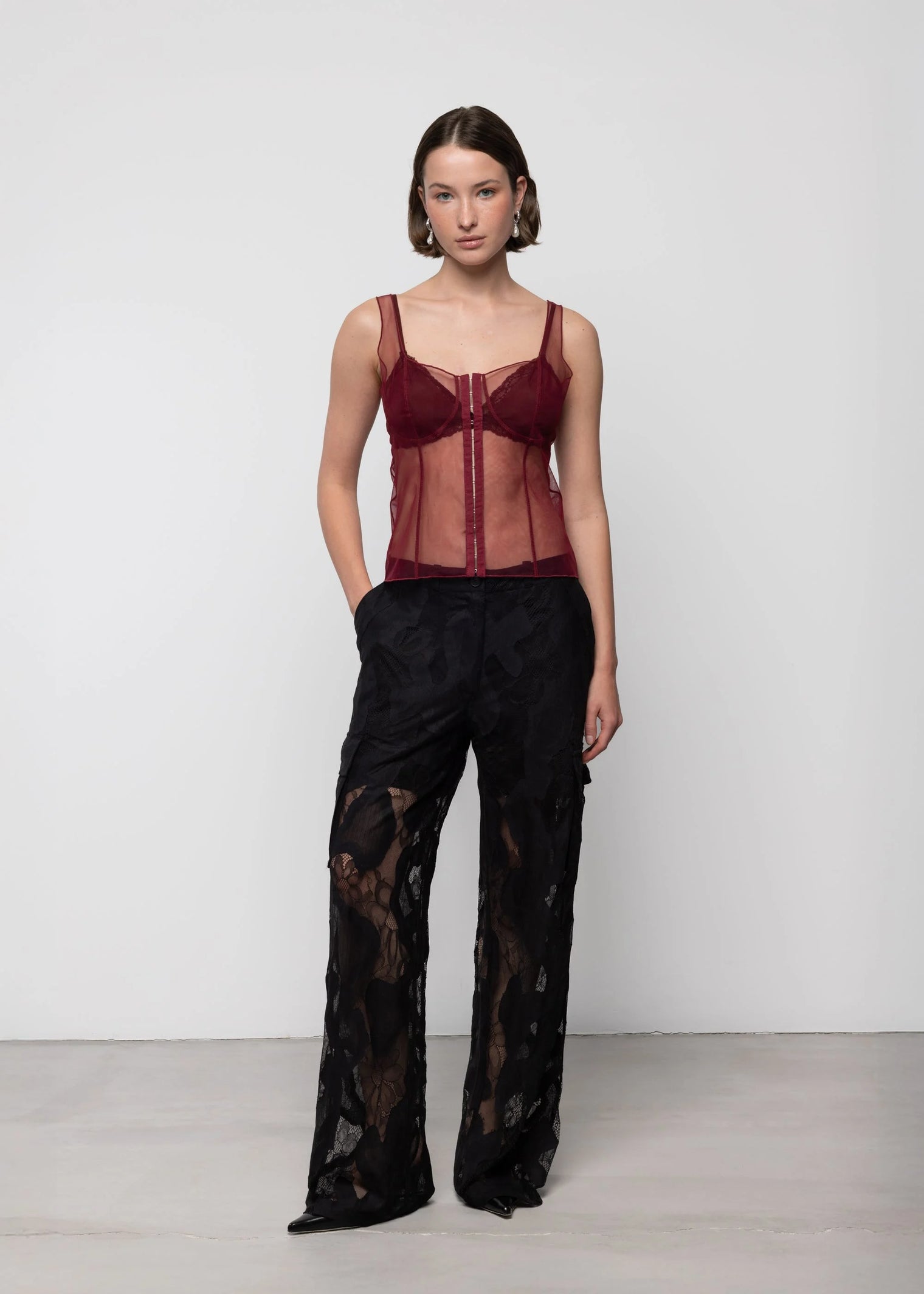 Lace Cargo Trousers Women's Bottoms Esthé