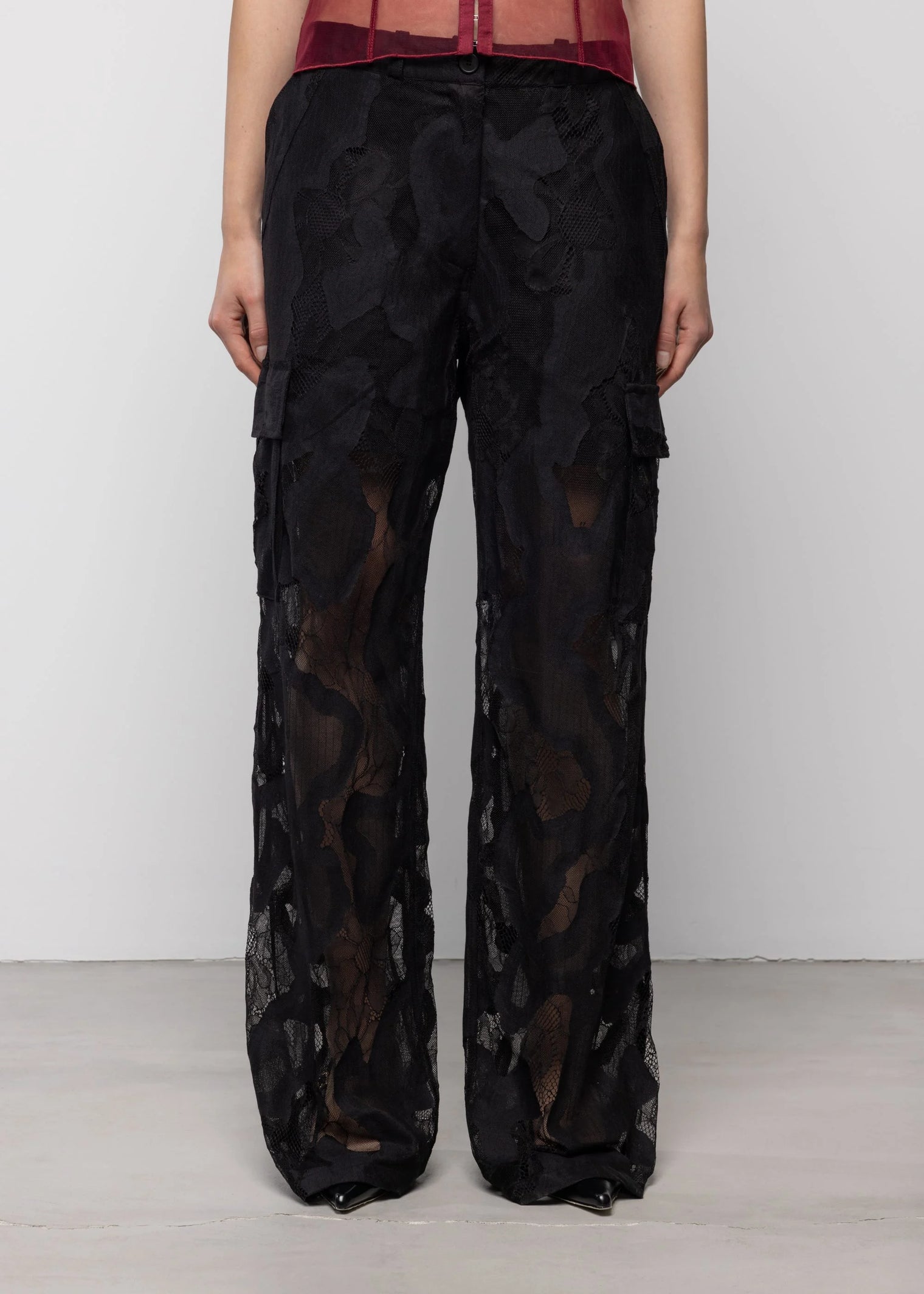 Lace Cargo Trousers Women's Bottoms Esthé