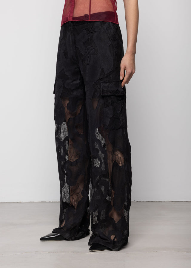 Lace Cargo Trousers Women's Bottoms Esthé