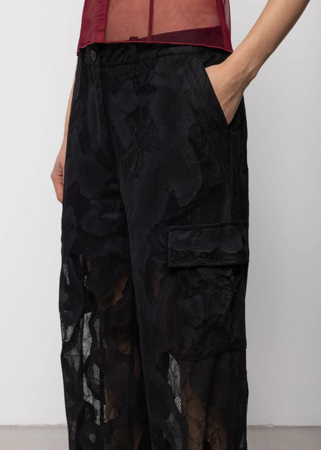 Lace Cargo Trousers Women's Bottoms Esthé