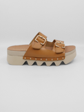 Cleopatra Vachetta Brown Women's Sandals Platforms Bussola