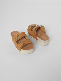 Cleopatra Vachetta Brown Women's Sandals Platforms Bussola