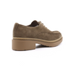 Women's taupe suede loafer oxford shoe LUXE TOPO by Wonders