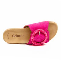 Beaded Buckle Sandal Fuchsia Women's Sandals Gabor    