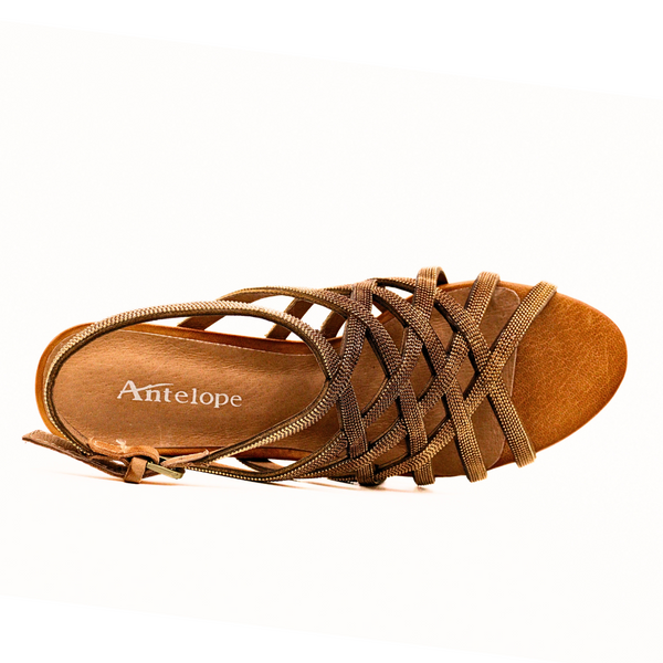 Alani Bronze Women's Sandals Heels Antelope    