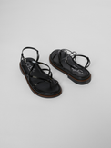 Cassia Black Vernice Women's Sandals Bos & Co