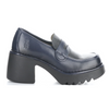 Women's heeled platform loafer MULY NAVY BLACK by FLY LONDON