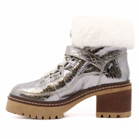 Cozy Jasper Hiker Pale Pewter Women's Boots Free People    