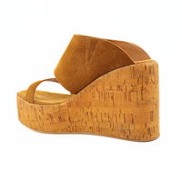 Aurora Cognac Women's Sandals Platforms Antelope