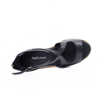 Hartlynn Black Women's Sandals Platforms Antelope