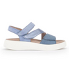 Women's strappy sandal blue velcro adjustable by Gabor