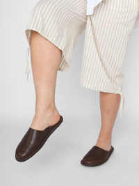 Roma Leather Cocoa Brown Women's Shoes VIBAe