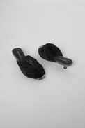 Curfew Black Women's Shoes Heels Intentionally Blank