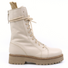 Women's leather lace up lined italian boot SCORPIO DREAMER CREMA by Patrizia Bonfanti 