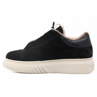 Libi Shearling Black Women's Sneakers Platforms Andia Fora    