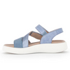 Women's strappy sandal blue velcro adjustable by Gabor