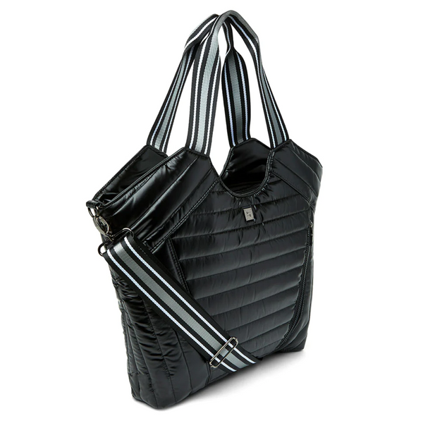 Puzzle Tote Shiny Black Gifts + Accessories Bags Think Royln    