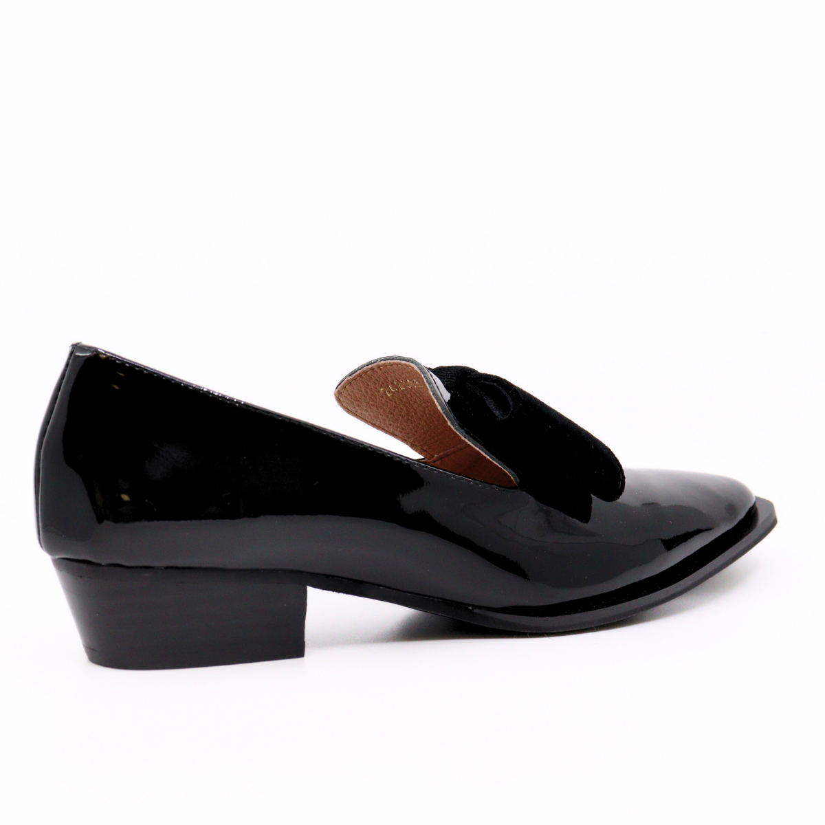 Pat & Bow Black Women's Shoes Heels All Black    