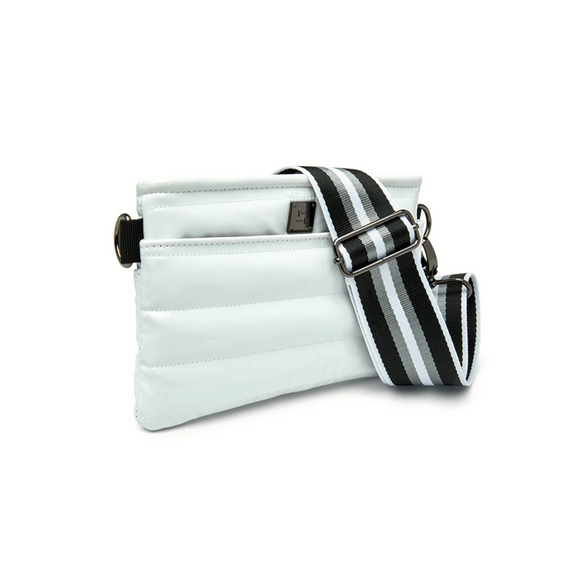 BUM BAG WHITE PATENT Gifts + Accessories Bags Think Royln    