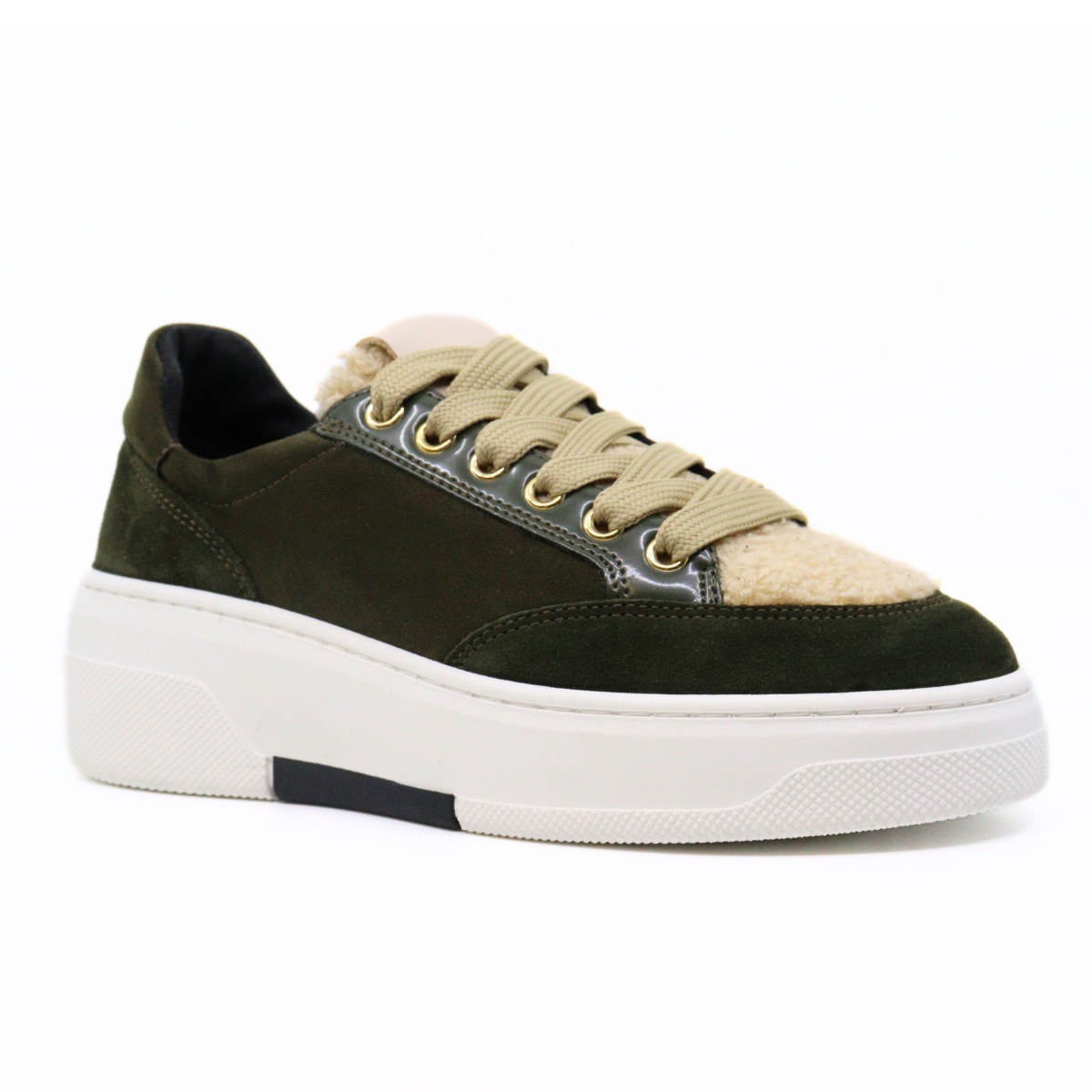 Viola Olive Women's Sneakers Platforms Ateliers    