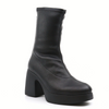Women's block heel ankle boot CAMELUS STRETCH BLACK by Wonders