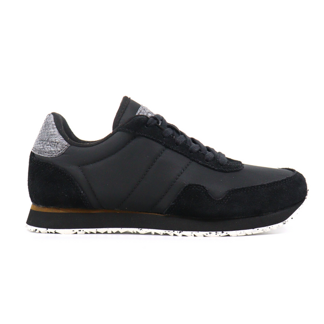 NORA III LEATHER BLACK Women's Sneakers Woden    